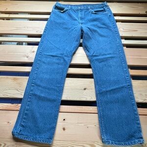 Vintage Lee Men's Straight Blue Jeans 40 x 34